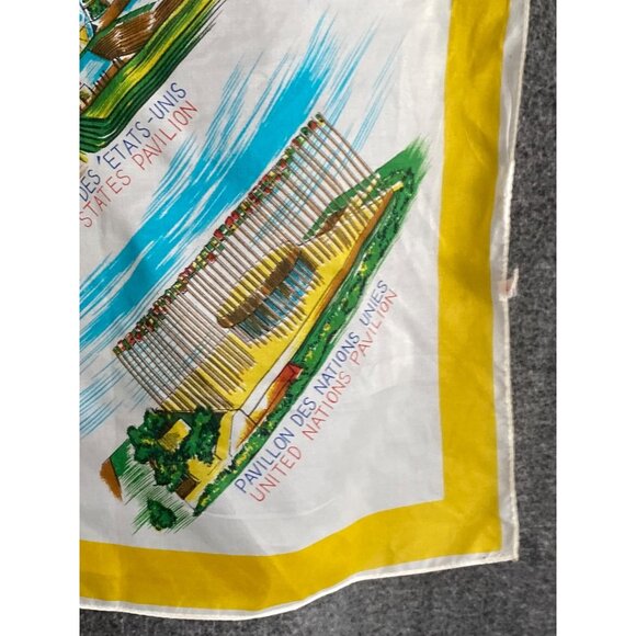 VTG Expo 67 Montreal Canada Souvenir Scarf Japan Women - Picture 8 of 11